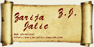 Zarija Jalić vizit kartica